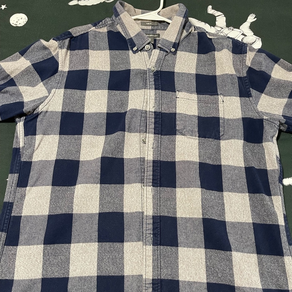 Eddie Bauer - Long Sleeve Button Up - Blue